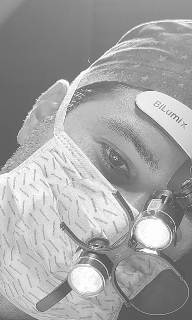 Dr Vranis in the operating room | MILA Face
